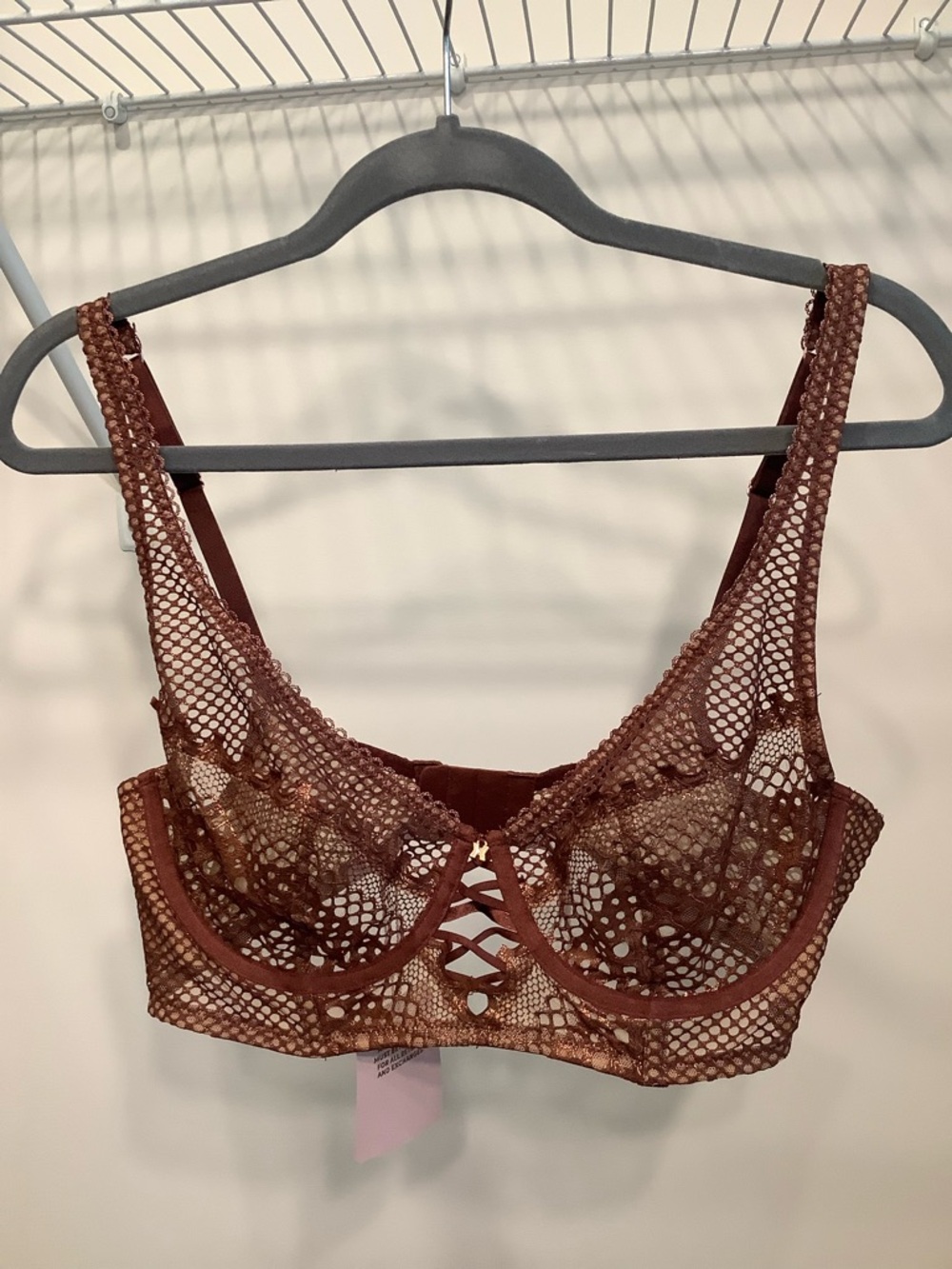Savage Fenty by Rhianna Simmer Brown Lace Underwire Bralette